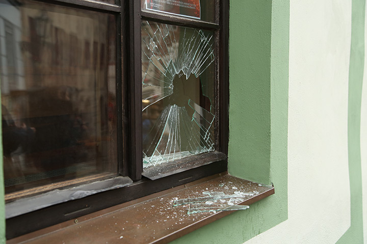 A2B Glass are able to board up broken windows while they are being repaired in Aberdeen.